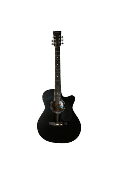 Parrot Chitara Acustica, Parrot MJG100C, Neagra, cu cutaway