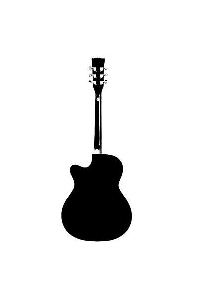 Parrot Chitara Acustica, Parrot MJG100C, Neagra, cu cutaway