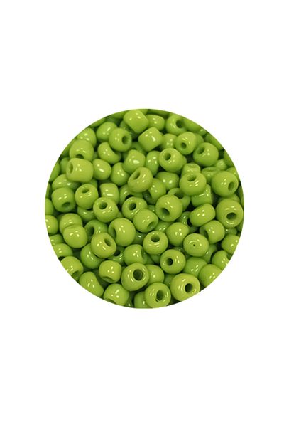 Royaleks Bulky Glass Sand Beads (8/0) 3 mm - 20 Grams - Linden Green - Bnc164