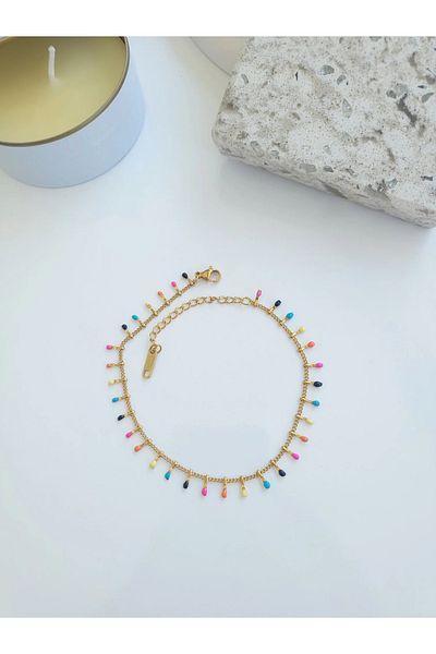 1881 STORE Steel Gold Colored Anklet