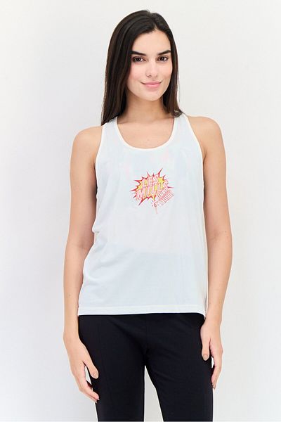 Reebok Women Sportswear Fit Sleeveless Training Top, White