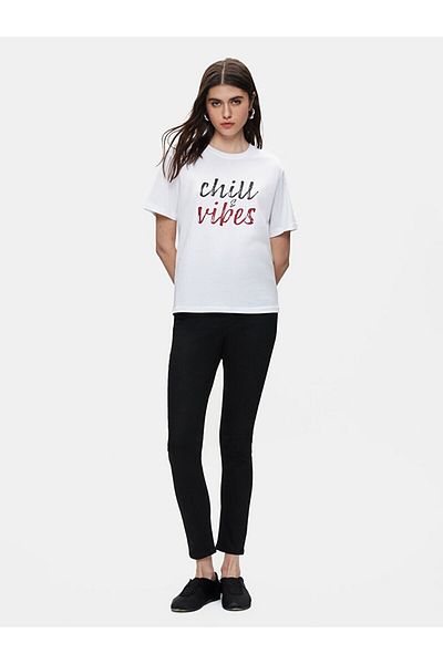 Ltb Tricou alb obișnuit