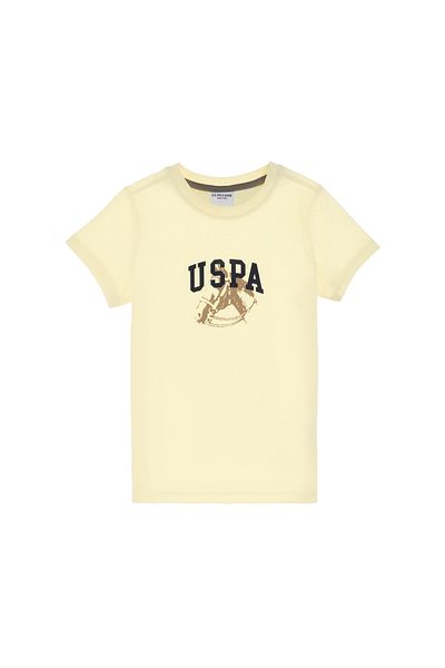 U.S. Polo Assn. Boy's Lemon Crew Neck T-Shirt 50307313-Vr035