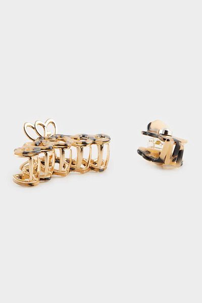 DeFacto Women's 2-Piece Leopard Patterned Latch Buckle F0761Axns