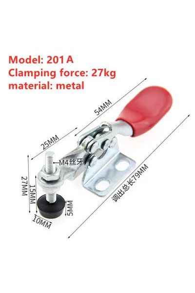 Choice 201a 2pcs Horizontal Toggle Clamp Quick-release Toggle Clamps Set 201/201a/201b/201c/225d Woodworkin