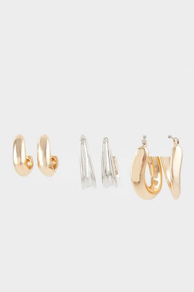 DeFacto Women's 3-Piece Earrings E9063Axns
