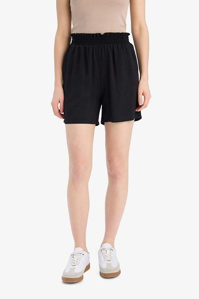 DeFacto Paperbag High Waist Wide Leg Belmando Shorts T0883Az25Sm