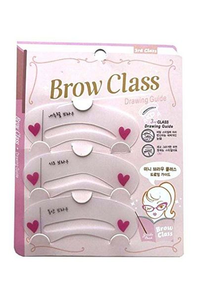 unbranded Reusable Eyebrow Stencil Set of 3 Pieces - White