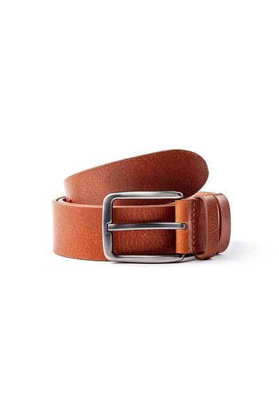 JOLAR. Men's belt, genuine leather, premium, classic, metal buckle, JOLAR. JCB01 Light brown 110 cm