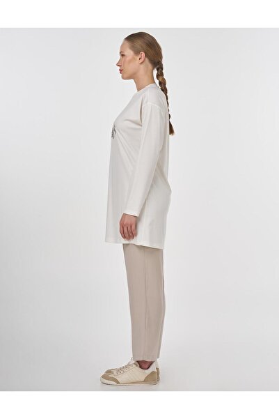 KYR Μπλούζα με λαιμόκοψη εκρού