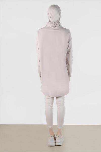 Alvina Striped Tunic Sweatpants with Sleeves and Pocket Detail - 42859