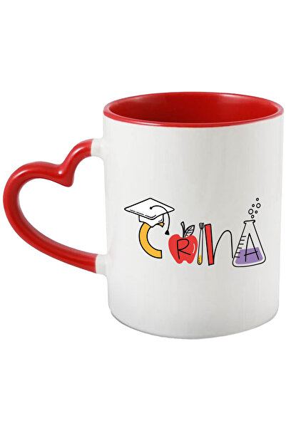 StoryGift Romania Cana Cu Numele Crina, Scoala, Chimie, Materii, Algebra, Geo...