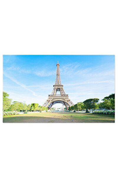 StoryGift Romania Tablou Canvas Turnul Eiffel Si Cerul Paris, Franta, Eiffel, Turn, Cer, Albastru, Clar, Monument