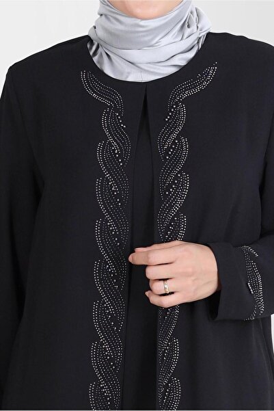 Alvina Crepe Double Pants.Stone Detailed Set - 20243