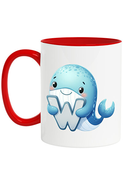 StoryGift Romania Cana Cu O Balena Cu Litera "w", Ilustratie, Pentru Copii, S...