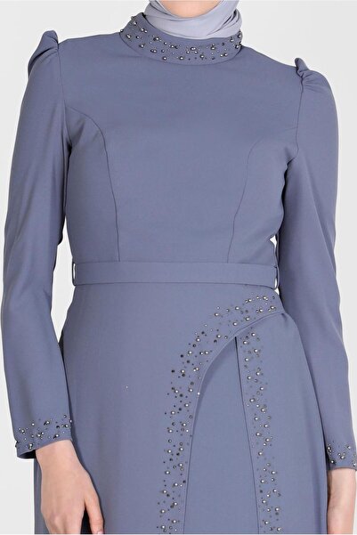 Alvina 50206 Model Bead Embroidered Evening Dress