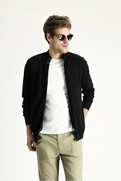 Kiğılı Cardigan din bumbac cu fermoar