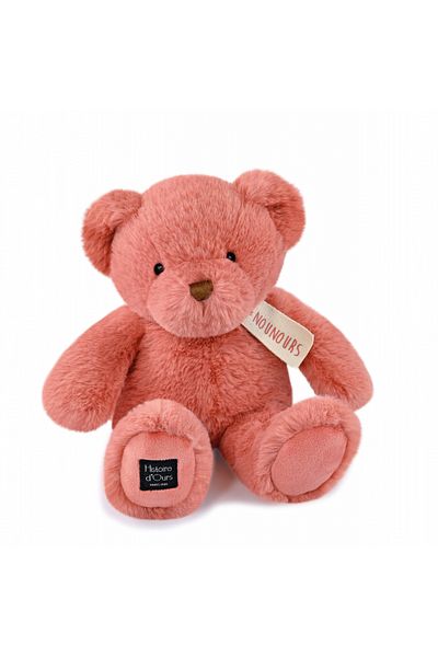 Histoire d'Ours Soft plush toy - Teddy bear, 28 cm, pink