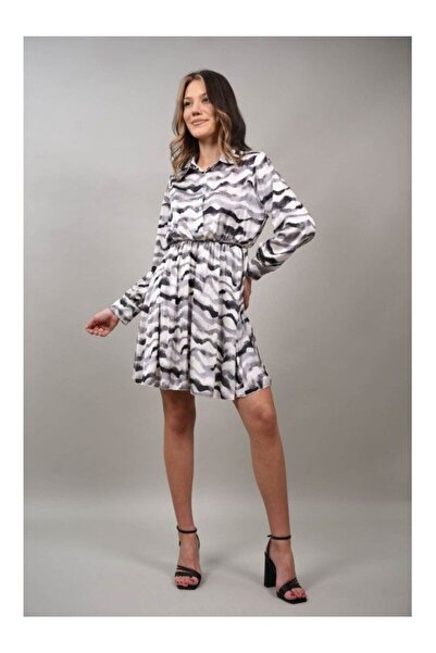 Caspiche ROCHIE SCURTA CU ELASTIC IN TALIE STELLINA Negru XS-S