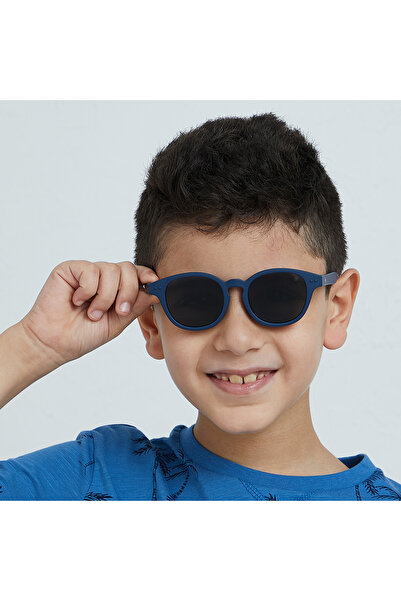 Babamio نظارات شمسية زرقاء للأطفال من سكيبر جونيور - من عمر 4 إلى 8 سنوات