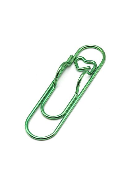 Choice Green Multifunctional Metal Paper Clip With Integrated Pen Holder For Notebooks School And Office St