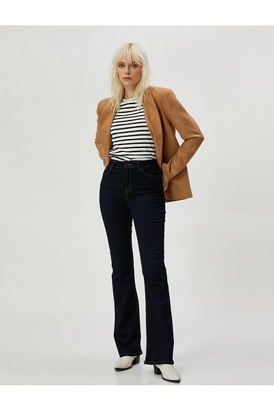 Koton Spanish Jeans - Regular Waist Flare Jeans