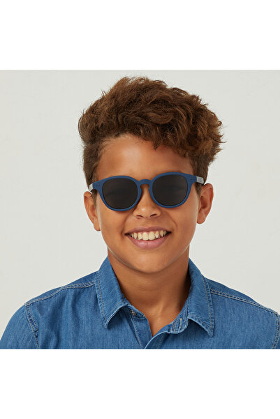 Babamio نظارات شمسية للأطفال من سكيبر - من عمر 9 إلى 14 عامًا - زرقاء