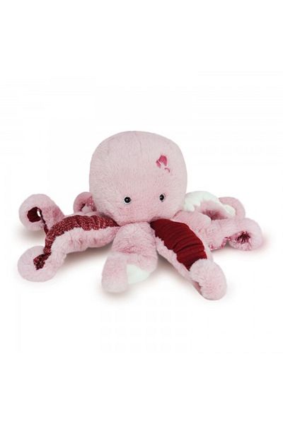 Histoire d'Ours Soft plush toy - Octopus, 30 cm, pink