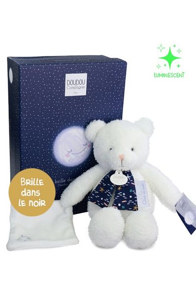 Doudou et Compagnie Doudou® CLAIR DE LUNE Teddy Bear – 30 cm