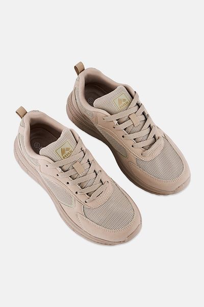 RBX Women Lace Up Running Shoes, Beige