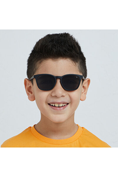 Babamio نظارات شمسية للأطفال من ماريا جونيور - من عمر 4 إلى 8 سنوات - سوداء