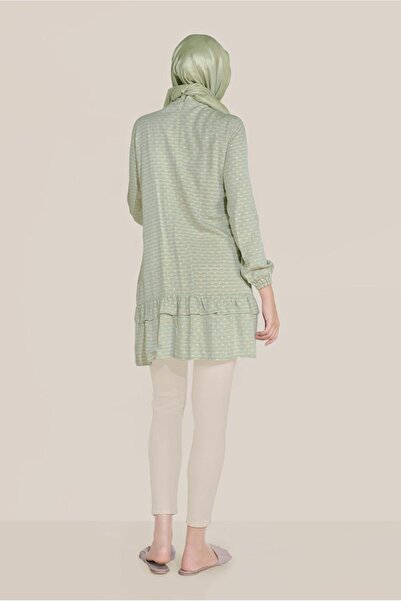 Alvina Ruffle Detailed Ankle Elastic Tunic 40822