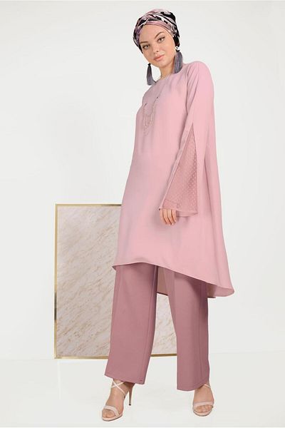 Alvina Tunic with Tulip Sleeves 40444