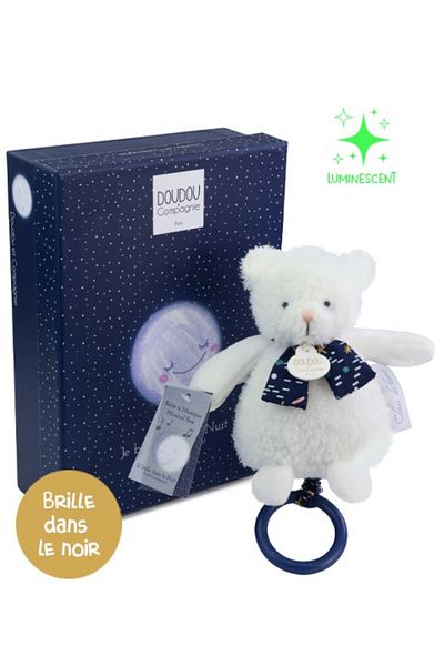 Doudou et Compagnie Musical teddy bear Doudou® CLAIR DE LUNE, 17 cm