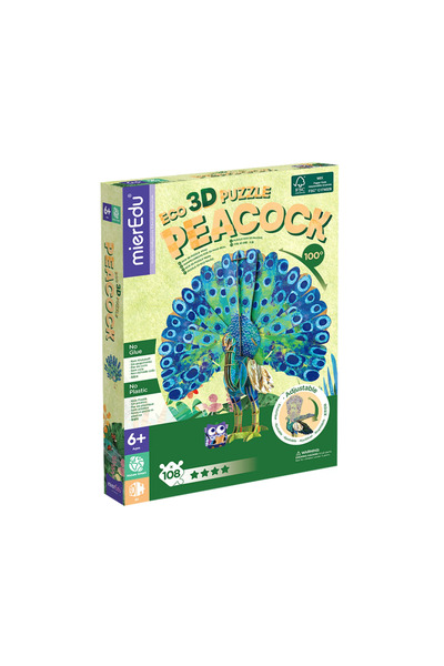 Mieredu Puzzle 3D ECO - Paun (deluxe)