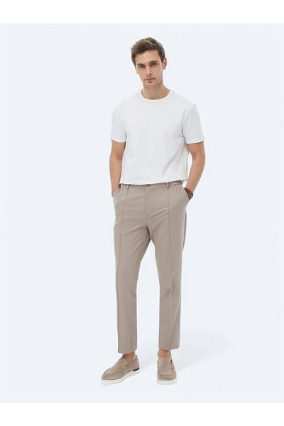 Kip Jogging Fit Mink Casual Trousers