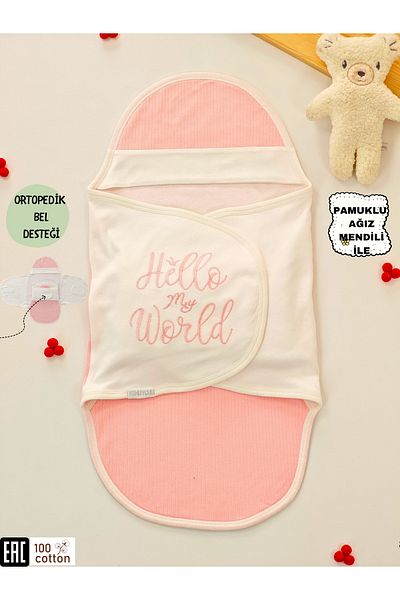 Tomuycuk Baby Girl Blanket - 100% Cotton Orthopedic 0-9 Months Hospital Outlet Newborn Sleeping Bag Swaddle