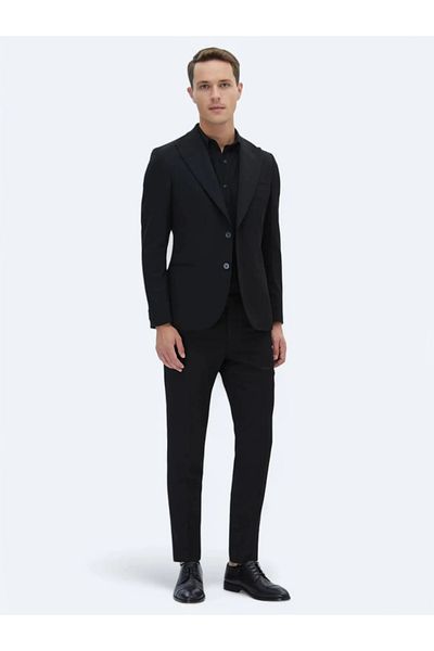 Kip Black Slim Fit Suit