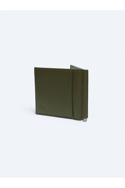 Kip Khaki Leather Wallet