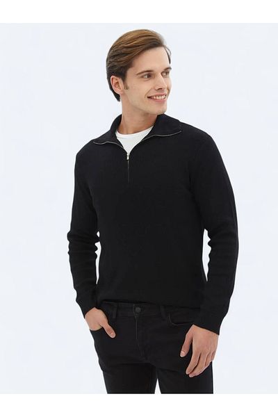 Kip Pulover de tricotaj cu model negru