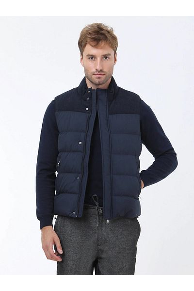 Kip Woven Navy Blue Sports Vest