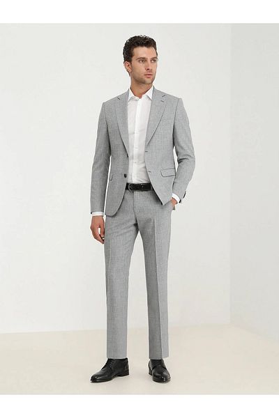Kip Blue Micro Modern Fit Suit