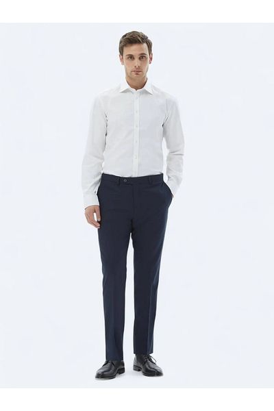 Kip Cămașă clasică 100% bumbac, albă, slim fit