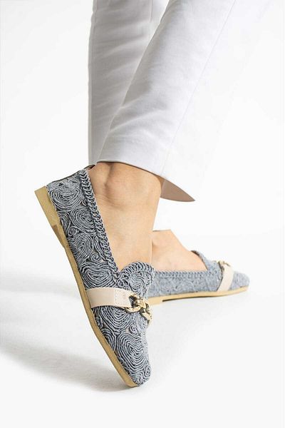 Beyond Ballerina Flats - Gray - Stiletto Heels