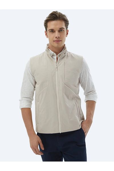 Kip Ecru Woven Sports Vest - Comfortable and Stylish Design