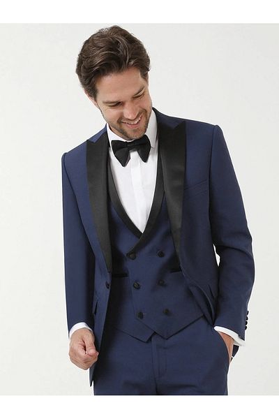 Kip Disassembled Collar Saks Slim Fit Tuxedo Suit