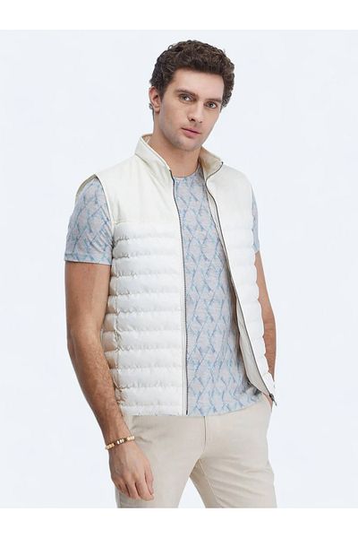 Kip Ecru Woven Sports Vest - Comfortable and Stylish Design