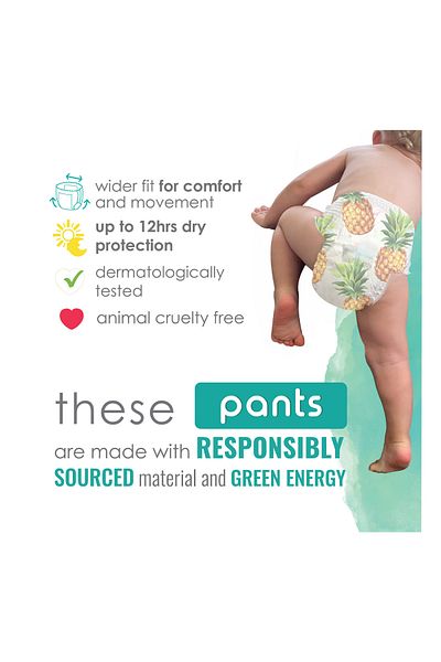 Purebor Pure Born Organic Diaper Training Pants Size 7 17 kg Value Pack 28 pcs