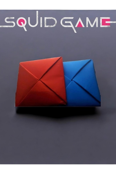 3D Stuff Squid Game Tüm Oyunlar- 5 oyun set- Gonggi 5 taş - Ddakji zarf oyunu - Topaç - Taş devirme - Jegi