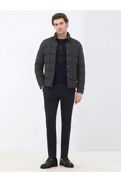 Kip Anthracite Woven Coat